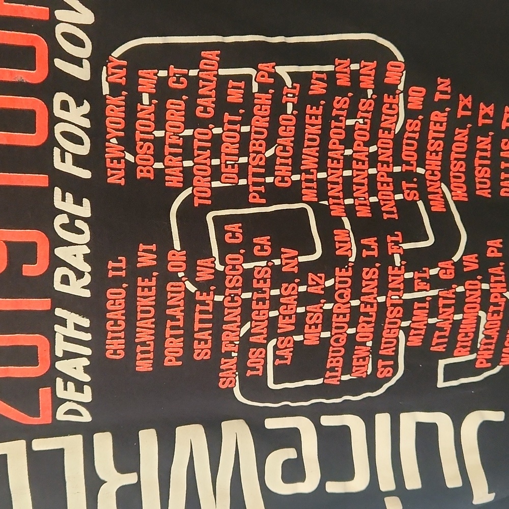 Juice Wrld Rare “Death Race For Love” 2019 Concert Merch Tour Shirt Men's M - Picture 6 of 7